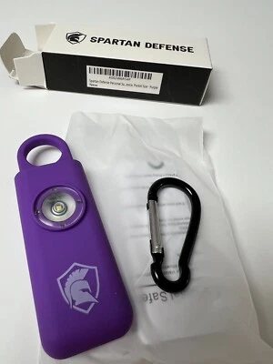 Sparten Defense Personal Safety Alarm w/ LED -Purple - Image 1 of 3