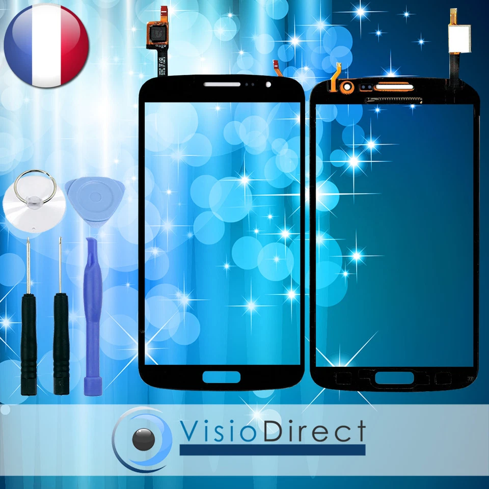 Vitre Ecran tactile pour Samsung Galaxy Grand 2 G7105 noir +adh?sif+outils - Photo 1/1