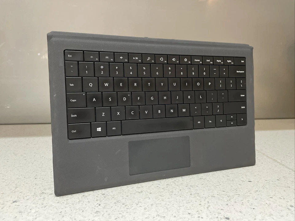 Genuine Microsoft Surface Pro 3-4-5-6-7 Magnetic Keyboard, With Backlit, Grey #7 - Image 1 of 4