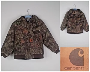 Carhartt Kids Camo Jacket Size S (7-8) Hooded Full Zip #J2566 - Picture 1 of 15