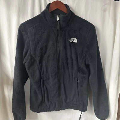The North Face Osito Sweater Womens S/P Black Fuzzy Fleece Full Zip 42870 - Image 1 of 4