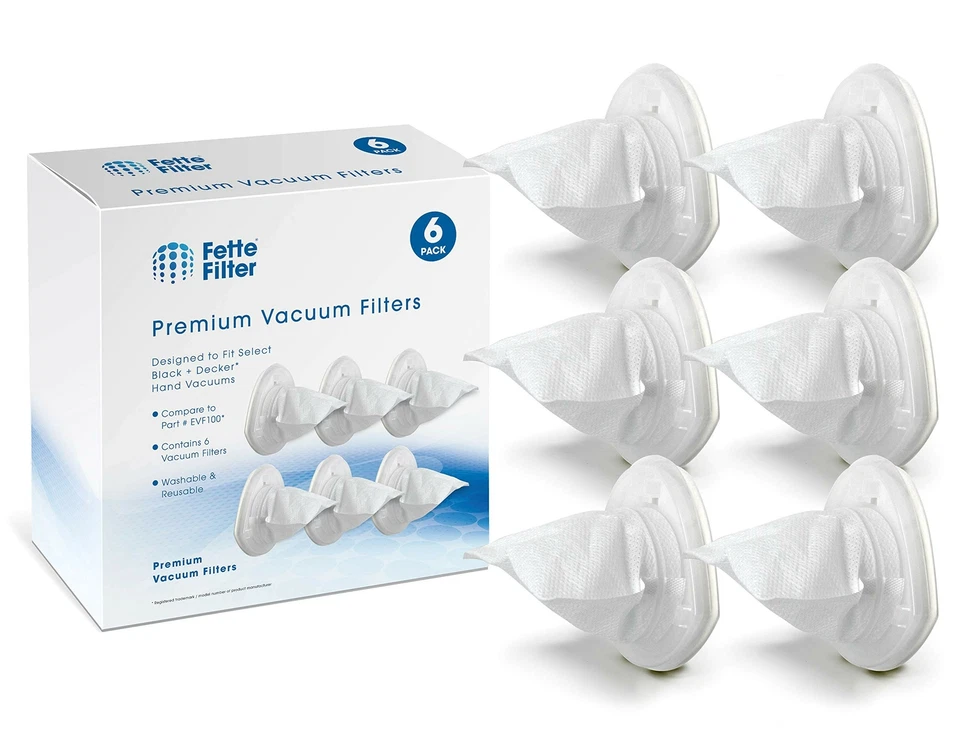 Fette Filter - Hand Vac Filter EVF100 Compatible with Black + Decker 7.2V Dus... - Image 1 of 4