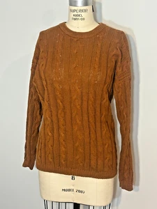 Vintage Casual Corner Cable Knit Medium Sweater - Caramel brown color - Picture 1 of 6