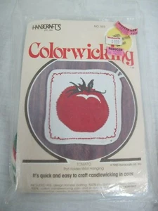 SOPORTE DE OLLA DE TOMATE ARTESANAL DE COLECCIÓN COLORWICING 1983 - Imagen 1 de 3
