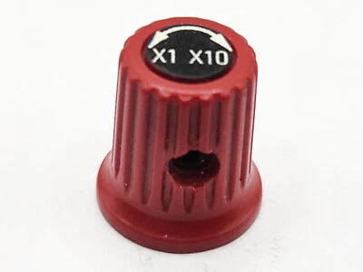 X1 to X10 Small Red Instrument Control Knob Tektronix - Image 1 of 2