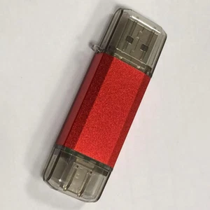 USB Type C Red Flash Drive OTG 64GB High-Speed Data Memory Storage for Phone lot - Picture 1 of 8