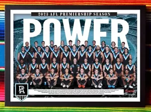 Framed 2023 PORT ADELAIDE POWER AFL Poster - 62cm x 44.5cm x 3cm - Bild 1 von 4