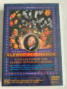 ALFRED HITCHCOCK A Collection Of Ten Classic Hitchcock Movies DVD 4 Disc Set