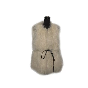 UGG ABBEY MONGOLIAN CREAM VEST SHEARLING WOMEN'S SHEEPSKIN OUTWEAR SIZE L NEW - Picture 1 of 4