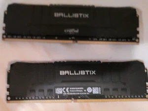 2 x Crucial Ballistix 8GB BL8G32C16U4B.M8FE DDR4 PC4-25600 3200 MHz Memory 16GB - Afbeelding 1 van 2