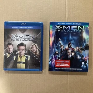 X-Men Blu-ray Lot: First Class & Apocalypse - Both Blu-ray/DVD - Both NEW SEALED - Picture 1 of 5