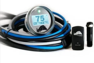 Razorback 3.1 Dimmable CVT Belt Temperature Gauge Silver For Can-Am Commander - Imagen 1 de 10