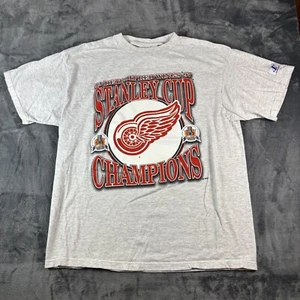 Vintage 1997 Detroit Red Wings Stanley Cup Champions T-Shirt L Logo Athletic NHL - Bild 1 von 11