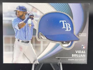 2022 Topps Update Reliquia Casco Commemorativo Batting #BH-VB Vidal Brujan - Foto 1 di 2