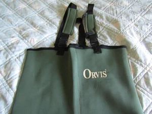 Orvis Mens XXL Green 3mm Stockingfoot Neoprene Waders - Picture 1 of 2