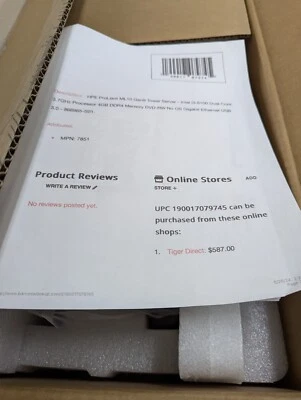 Servidor HPE ProLiant ML10 Gen9 Foto 1 de 2