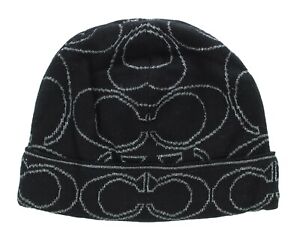 Coach Knit Beanie Hat F82175, Merino Wool Ribbed Knit Pull On Cap, MSRP $68