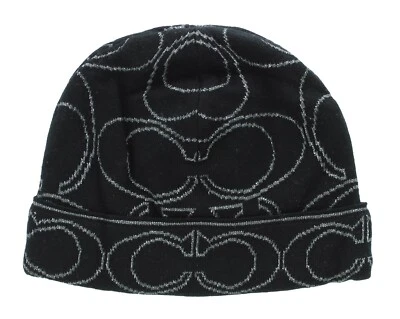 Coach Knit Beanie Hat F82175, Merino Wool Ribbed Knit Pull On Cap, MSRP $68 - Image 1 of 3