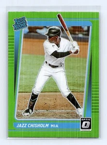 Donruss Optic #58 Jazz Chisholm 2021 verde lima - Imagen 1 de 2