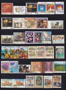 AUSTRALIA... Colección de 60+ sellos usados sin carta a $.(principalmente años 80) - Imagen 1 de 2