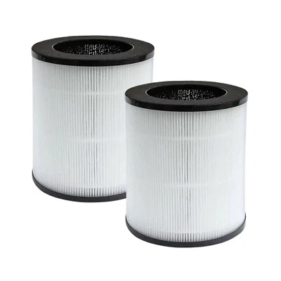 NISPIRA True HEPA for Azeus High C8 CADR Hisens KJ120 Mooka Air Purifier C10, 2 Packs
