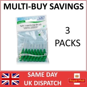 TePe Interdental Brushes 0.7mm Green - 3 packets - Multibuy savings - Picture 1 of 1