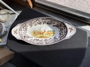 Spode Pottery China Woodland 15 Zoll Hirsch Brot Tablett Exzellenter unbenutzter Zustand - Bild 1 von 7