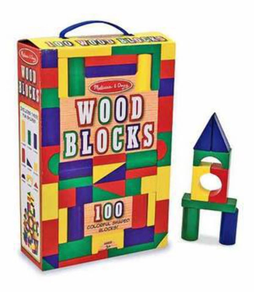100 Piece Wood Block Set - Image 1 of 1
