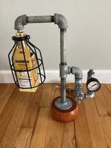 Steampunk Water Pipe Desk Table Lamp Retro Light - Picture 1 of 3