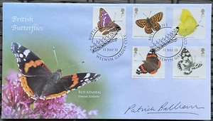 Guardian Newspaper PATRICK BARKHAM Signed 11.7.2013 Butterflies FDC Red Admiral - Picture 1 of 12