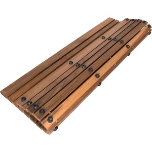 Nordic Style Teakholz geölt Innen/Außen Schnur Dusche/Badematte 31′′ x 19′′ - Bild 1 von 5