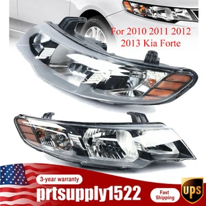Halogen Headlights For Kia Forte /Forte Koup 2010 2011 2012 2013 Left & Right - Picture 1 of 17