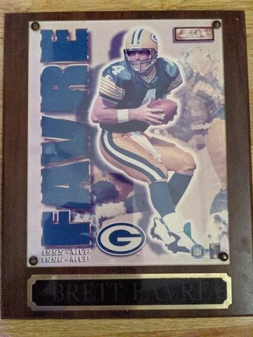 Green Bay Packers MVP 1995 1996 Plaque Brett Favre Cover