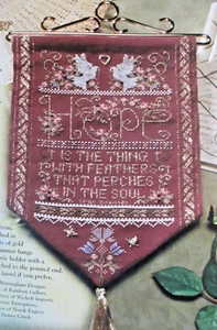Hope Banner - Magazine Cross Stitch Pattern - Dove Feathers Soul - Picture 1 of 1
