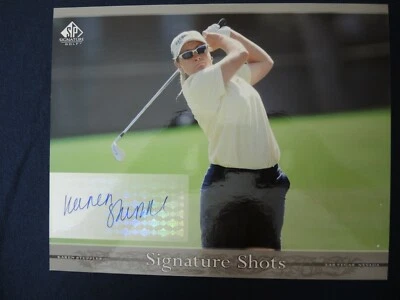 KAREN STUPPLES 2005 UPPER DECK SIGNATURE SHOTS SIGNED CARD - Image 1 of 2