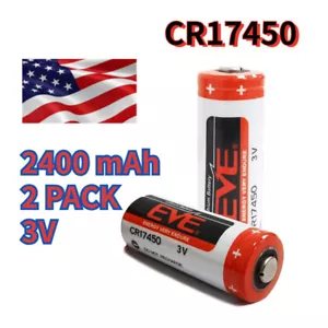 2er-Pack 3V Akku CR17450 2400mAh SPS Industriesteuerung Ersatzakku - Bild 1 von 5