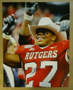Autographed RAY RICE Signed RUTGERS SCARLET KNIGHTS 11"x14" Photo - Picture 1 of 4