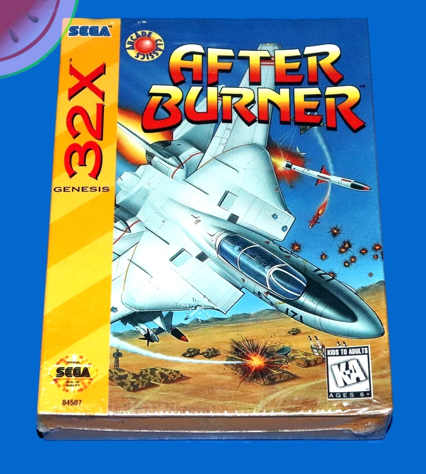New FACTORY SEALED Sega 32X Game Genuine AFTERBURNER 100% Authentic CIB in Box - Image 1 of 4
