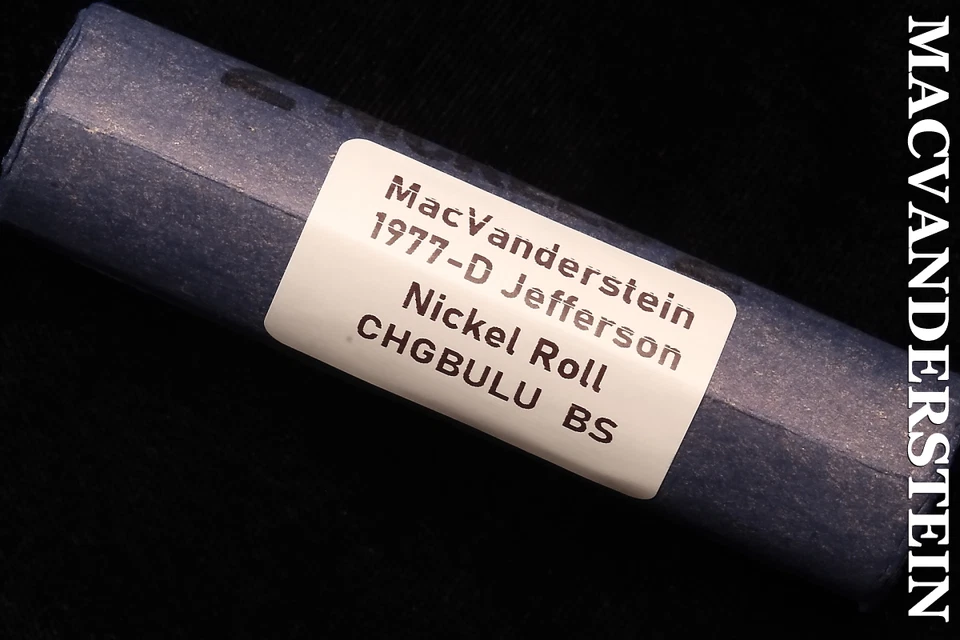 Rolo de (40) Choice Gem Brilhante Não Circulado 1977-D Jefferson Nickels - #ROL - Imagem 1 de 1