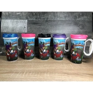 Walt Disney World Relleno Recargable Taza de Viaje Taza con Tapa Lote de 5 - CS16 - Imagen 1 de 4