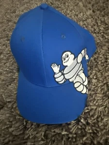 Michelin Herren Running Snapback Cap Mütze royalblau bestickt 6 Panel Curve Bill - Bild 1 von 6