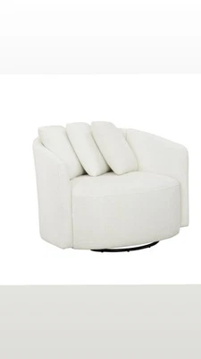 Красивый поворотный акцентный стул Drew Barrymore 2772-6064F-80k Boucle цвет Sage Green - Изображение 1 из 3