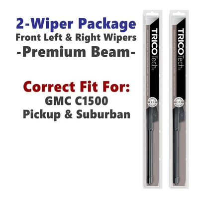 Limpiaparabrisas 2pk limpiaparabrisas de haz para GMC C1500 Suburban 1988-1999 19180x2 Foto 1 de 4