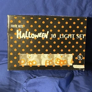 🎃 Vintage Halloween Blasform Geist "BOO" Lichterkette - 10er Set 👻 - Bild 1 von 5
