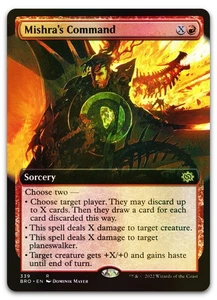 Mishra's Command (Extended Art) #339 (Foil) (NM) Brothers' War BRO Magic MTG - Foto 1 di 2