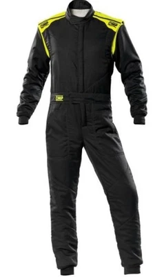 Traje Racing Race Rally OMP Racing FIRST-S (aprobado por la FIA) negro amarillo - talla 50 Foto 1 de 3