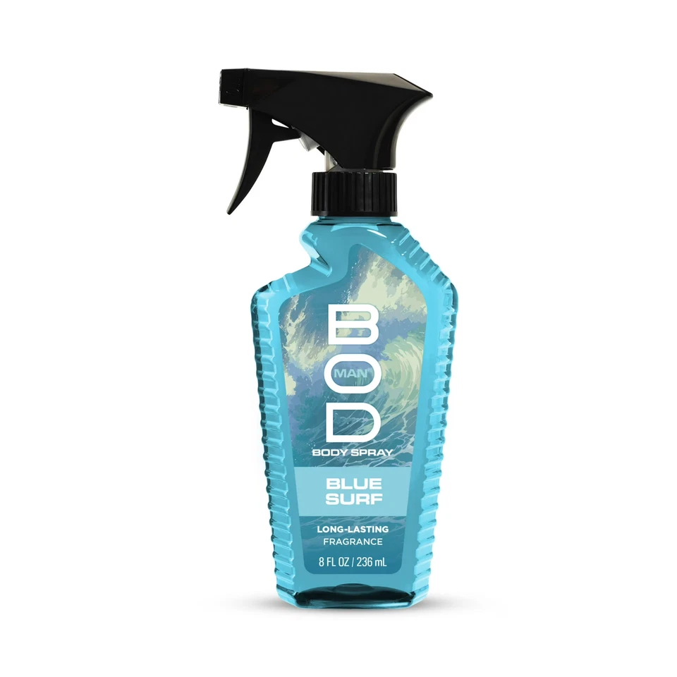 2 Bod Man Blue Surf 8oz Fragrance Body Spray