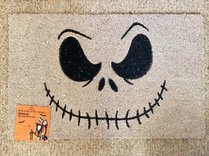 Disney Nightmare Before Christmas Jack Coir Outdoor Mat 18x28" Halloween New - Picture 1 of 3