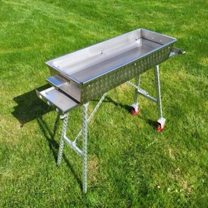 Edelstahlgrill 80x30cm Schaschlikgrill Holzkohlegrill Mangal Adana Kebab Grill - Bild 1 von 72