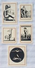 Lot of Five Vintage Antioch Rockwell Kent Bookplates - New